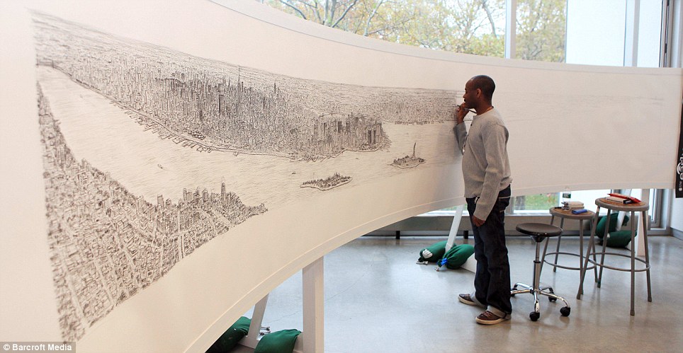 Artist With Autism Draws Entire Cities From Memory
