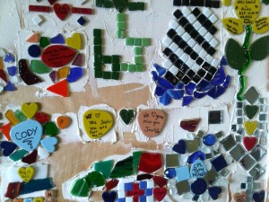 art therapy military mosaic wall